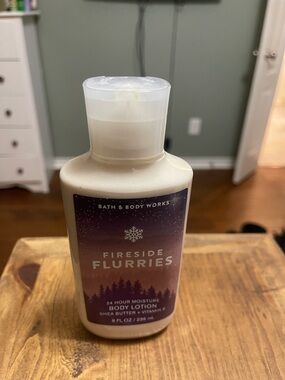 Bath & Body Works Fireside Flurries Body Lotion - Cream & Purple